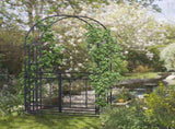Steel Garden Arch with Gate 61633141
