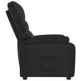 Recliner Chair Black Faux Leather 342686