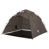 Fishing Tent 4-Person Brown Quick Release 4005324