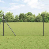 Welded Wire Fence Grey 1.4 x 25 m Steel 42005224