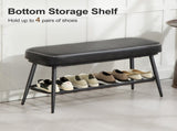 Leather Shoe Storage Bench 72790900