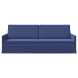 3 Seater Sofa Police Blue 220 x 81 x 82 cm Velvet 42041165