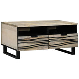 Coffee Table White 80 x 54 x 40 cm Engineered Wood 4017985