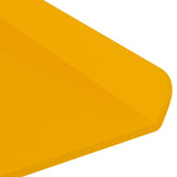 Floating Shelf 2 pcs Mustard Yellow 100 x 18 x 2.5 cm Steel 8004050