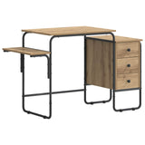 Desk with Storage Artisan Oak 120 x 50 x 75 cm 8008001