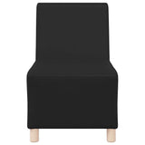 Modular Sofa Unit Armless 2 pcs Black 55 x 74 x 82 cm 3399774