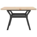 ZNTS Coffee Table Y-Frame 60x60x40.5 cm Solid Wood Pine and Steel 3282770