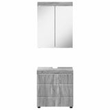 Bathroom Furniture Set TULUM 2 pcs Grey Sonoma 60 x 34 x 63 cm 3398020