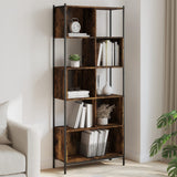 Bookcase Smoked Oak 72x28x172 cm Engineered Wood 3213654