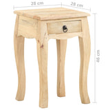 Bed Cabinet 28x28x46 cm Solid Mango Wood 321708