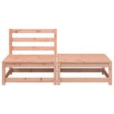 Garden Sofa Armless with Footstool Solid Wood Douglas 837961