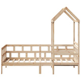 Day Bed with Roof without Mattress 90x200 cm Solid Wood 3282234