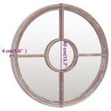 Mirror Sand 40x4 cm Iron Round for Indoor Use 3093527