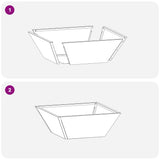 Garden Planter 5 pcs Black 40 x 40 x 15 cm Cold-rolled Steel 873811
