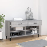 Shoe Cabinet Grey Sonoma 102x35x55 cm Engineered Wood 817571
