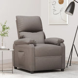 Recliner Chair Taupe Fabric 342458