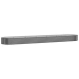 Garden Raised Bed Galvanised Steel 507x100x36 cm Anthracite 319011