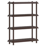 Shelving Unit 4-Tier 100 x 40 x 136.5 cm PP Brown 8011749