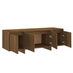 TV Cabinet Brown Oak 120x30x40.5 cm Engineered Wood 813052