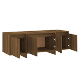 TV Cabinet Brown Oak 120x30x40.5 cm Engineered Wood 813052