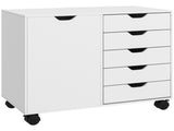 Multi-Storage Mobile Office Storage Cabinet - White T3398P344329