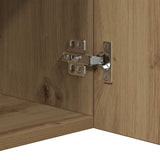 Sideboard with LED Lights Artisan Oak 80x35x75 cm Engineered Wood 856362