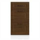 Kitchen Base Cabinet Porto Brown Oak Engineered Wood 854227