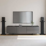 Speaker Stands 2 pcs Black Oak 30 x 30 x 80 cm Engineered Wood 868056