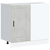 Kitchen Base Cabinet Porto Concrete Grey Engineered Wood 854302
