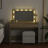 Dressing Table with LED Sonoma Oak 100x40x120 cm 848208