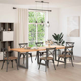 Dining Table Legs U-Shaped 3 pcs Anthracite 90x cm Steel 4013210