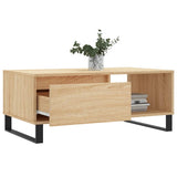 Coffee Table Sonoma Oak 90x50x36.5 cm Engineered Wood 830575