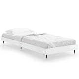 Bed Frame without Mattress High Gloss White 75x190 cm Small Single 832207