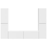 TV Cabinet Set 6 pcs White Engineered Wood 3409105