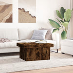 ZNTS Coffee Table Smoked Oak 80x55x40 cm Engineered Wood 840867