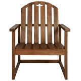 Sofa Set Brown Solid Acacia Wood Medium Durable 44035