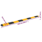 Speed Hump Yellow&Black 420x32.5x4 cm Rubber 3157048