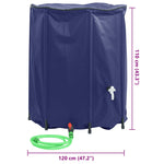 Water Tank with Tap Foldable 1250 L PVC 156005