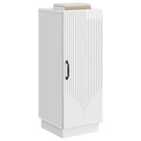 Sideboard High Gloss White 33 x 34.5 x 87 cm Engineered Wood 895289