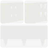 Lawn Edging 30 pcs 100 x 20 cm Steel White 8008580