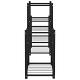 Flower Stand 83x25x60 cm Black Iron 343125