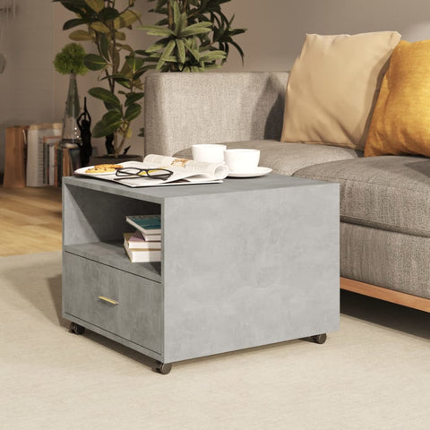 Coffee Table Concrete Grey 55x55x40 cm Engineered Wood 810930