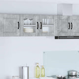Wall Glass Cabinet PORTO Concrete Grey 80 x 31 x 40 cm 885298
