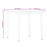 Garden Dining Set Brown and Black 3099402