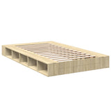 Bed Frame without Mattress Sonoma Oak 135x190 cm Double 3280498