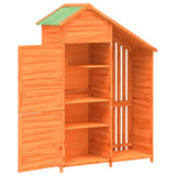 Garden Tool Shed Brown 120x53.5x170 cm Solid Wood Pine 172246