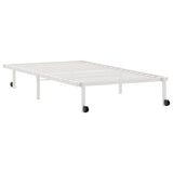 Bed Frame without Mattress Foldable White 107x203 cm Steel 4103970