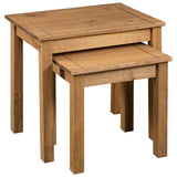 Nesting Tables 2 pcs Solid Pine Wood Panama Range 282676