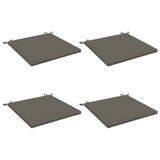 4-Piece Seat Cushions SOEST 4 pcs 100% Polyester Grey 944954