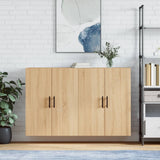 Wall Mounted Cabinets 2 pcs Sonoma Oak 69.5x34x90 cm 3195646